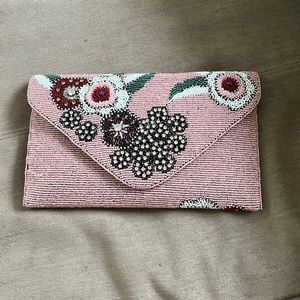 Anthropologie beaded evening purse